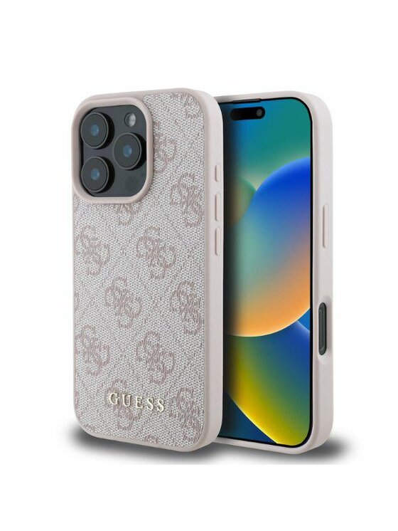 Guess Guess Etui na telefon iPhone 16 Pro Różowy