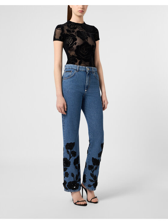PHILIPP PLEIN PHILIPP PLEIN Jeansy 31206 Niebieski Straight Fit
