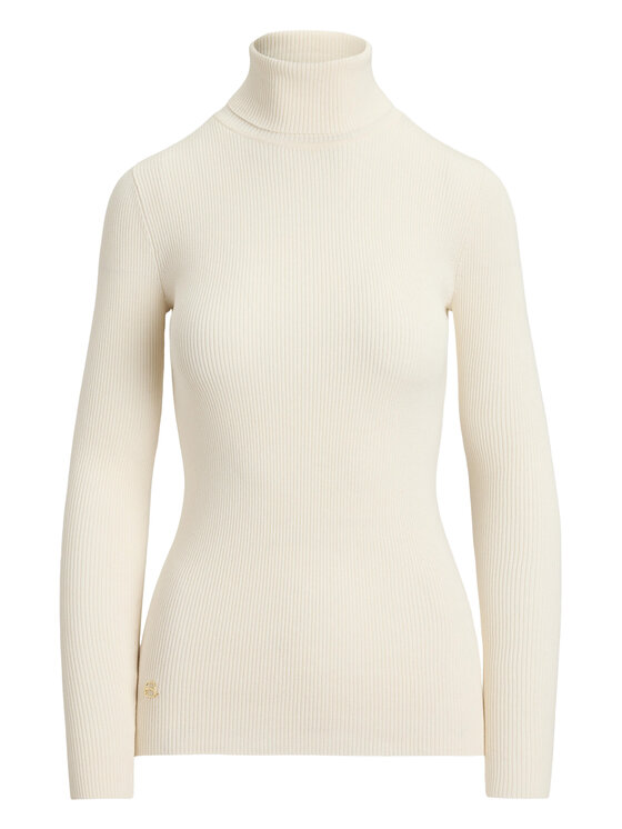 LAUREN RALPH LAUREN LAUREN RALPH LAUREN Bluză cu gât 200B22258001 Crem Slim Fit