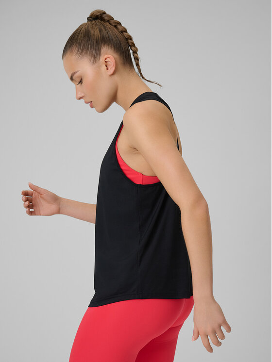 4F 4F Koszulka techniczna BASIC+ Czarny Regular Fit