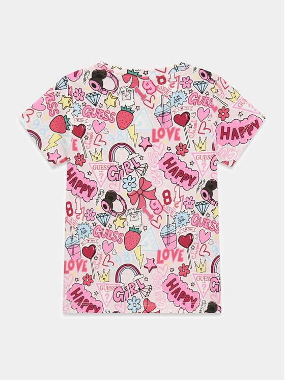 Guess Kids Guess Kids T-Shirt 183728 Kolorowy Classic Fit