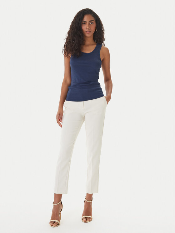 Fracomina Fracomina Top FS26ST4011K420Q7 Blu scuro Slim Fit