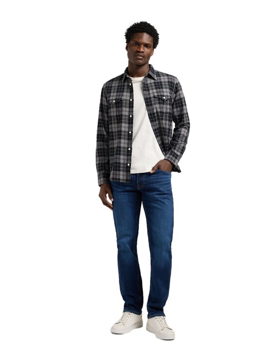 Lee Lee Jeansy 112370533 Niebieski Slim Fit