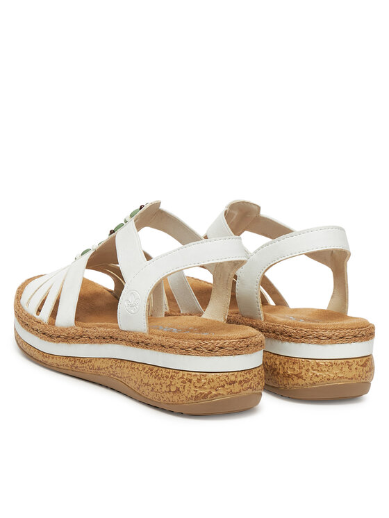 Rieker Rieker Sandalen V0920-80 Weiß