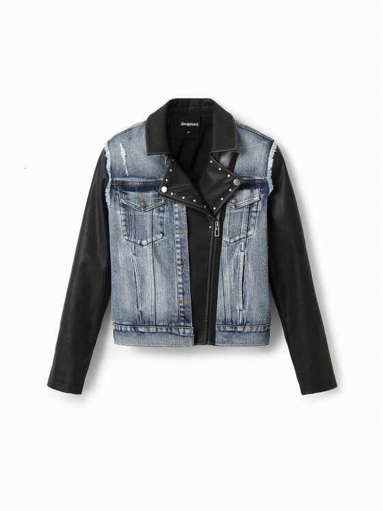 Desigual Desigual Jeansjacke 23SWED49 Blau Regular Fit