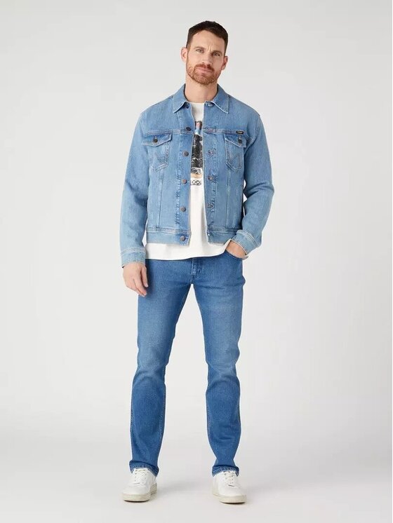 Wrangler Wrangler Jeansy GREENSBORO Niebieski Straight Fit