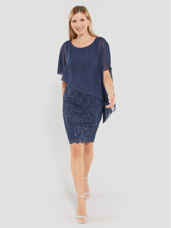 Swing Swing Coctailkleid 77760410 Dunkelblau Regular Fit