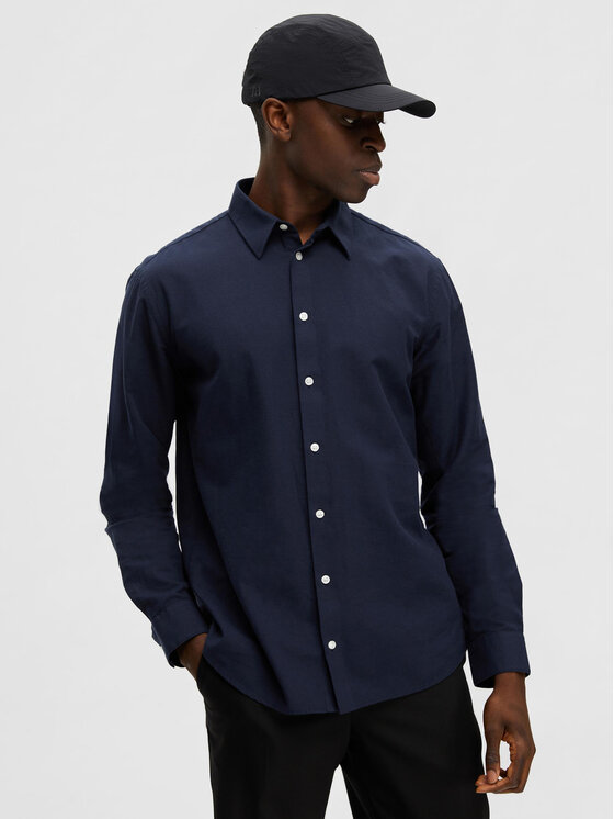 Selected Homme Selected Homme Cămașă 16079052 Bleumarin Regular Fit