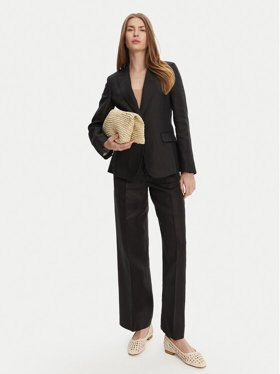 Weekend Max Mara Weekend Max Mara Sako Nalut 2515041012 Čierna Regular Fit