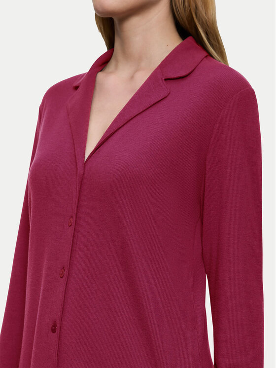 Triumph Triumph Pyžamová košile Mix&Match 10225047 Bordó Regular Fit