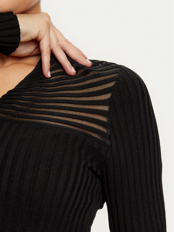 Morgan Morgan Sweater 242-MGANZA Fekete Slim Fit
