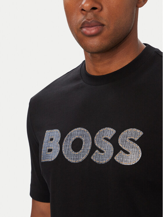 BOSS BOSS T-Shirt C-Thompson 89 50565630 Schwarz Regular Fit