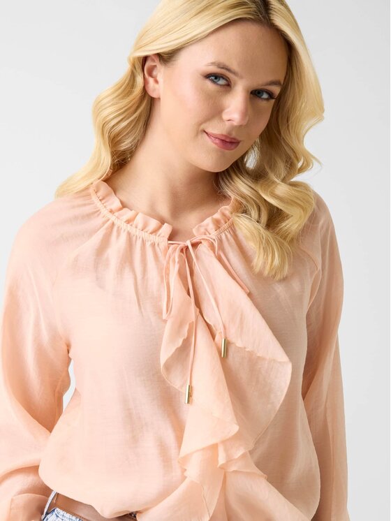 Guess Guess Top 181233 Różowy Classic Fit