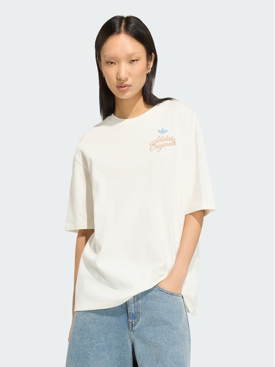 adidas adidas T-Shirt 165326 Biały Oversize