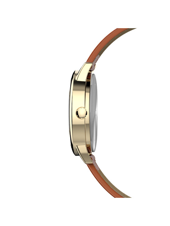 Timex Timex Ročna ura Easy Reader Classic TW2W32600 Rjava