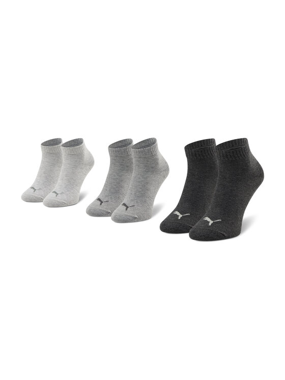 Puma Puma Zestaw 3 par niskich skarpet unisex 271080001 Szary
