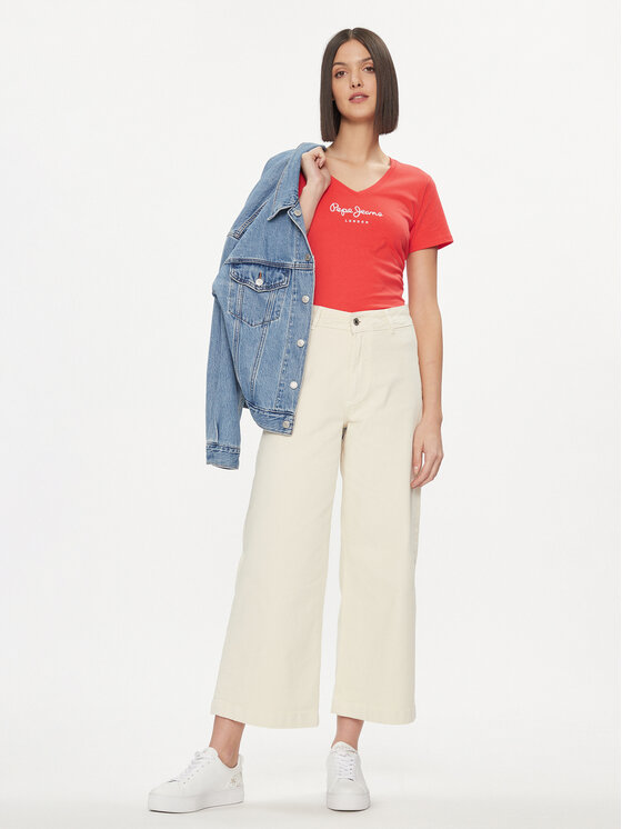 Pepe Jeans Pepe Jeans T-shirt Wendy PL505482 Crvena Regular Fit