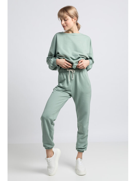 LaLupa LaLupa Spodnie piżamowe LA053 Zielony Comfortable Fit