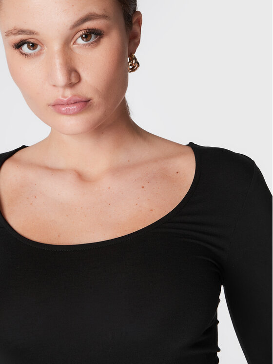 Gina Tricot Gina Tricot Bluse Agnes 18445 Schwarz Slim Fit