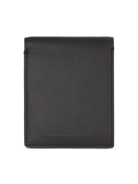 Calvin Klein Calvin Klein Vīriešu maks Ck Must Bifold 5Cc W/Coin K50K510877 Melns