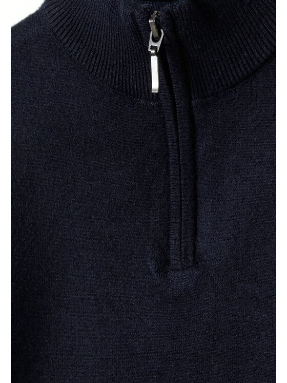 minoti minoti Sweter 27KNIT62 Granatowy Regular Fit