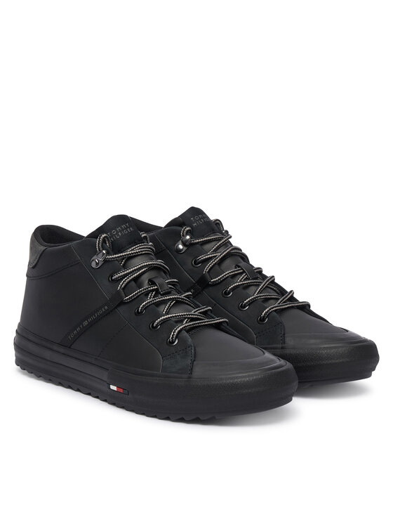 Tommy Hilfiger Tommy Hilfiger Αθλητικά Harlem Street Cleat Winter FM0FM05954 Μαύρο