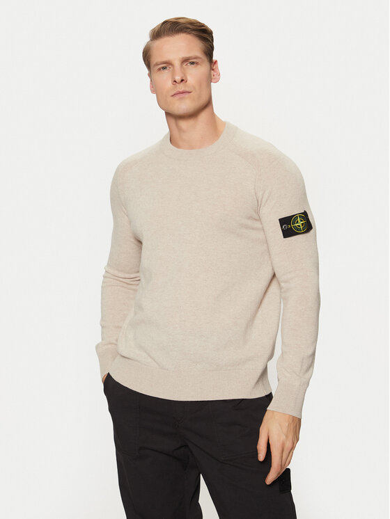 Stone Island Stone Island Svetr 8115545B4 Béžová Regular Fit