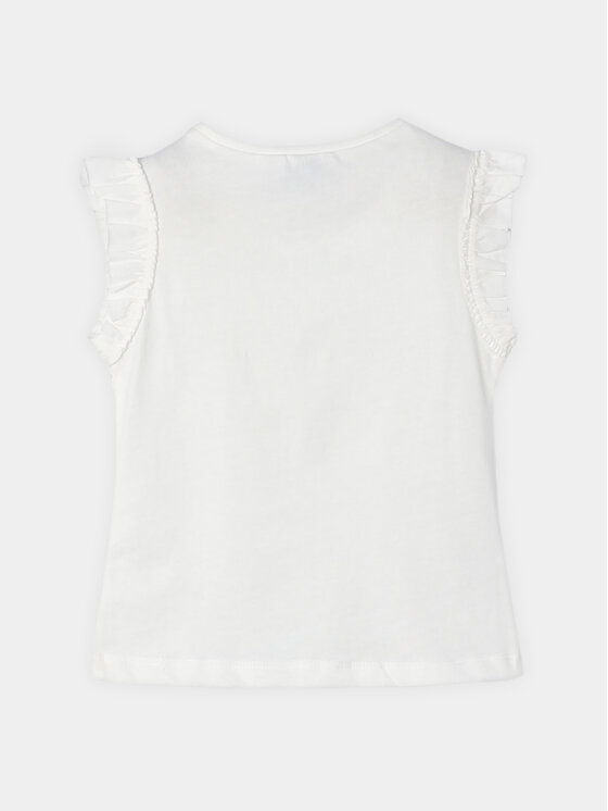 Mayoral Mayoral Τοπ 3094 Λευκό Regular Fit