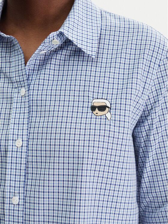 KARL LAGERFELD KARL LAGERFELD Camicia B1W11020 Celeste Regular Fit