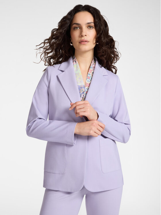 Elena Mirò Elena Mirò Marynarka R053P100122N009 Fioletowy Regular Fit