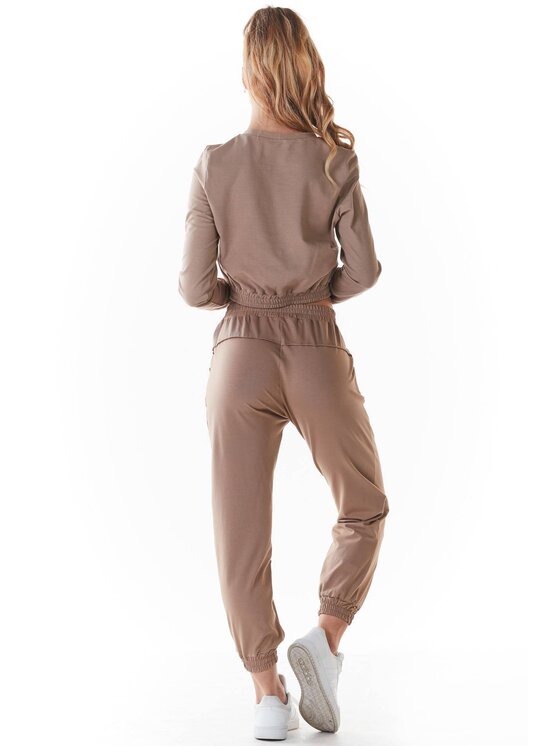 Infinite You Infinite You Spodnie damskie M236 Beżowy Basic Fit