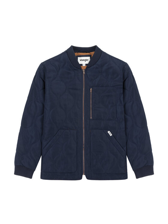 Wrangler Wrangler Kurtka przejściowa PADDED JACKET Niebieski Regular Fit