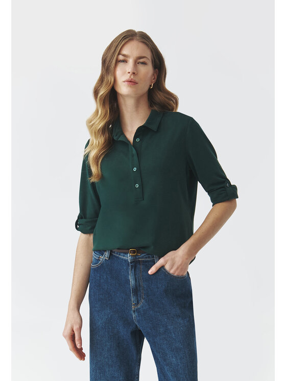 TATUUM TATUUM Blúzka FLEA Zelená Loose Fit