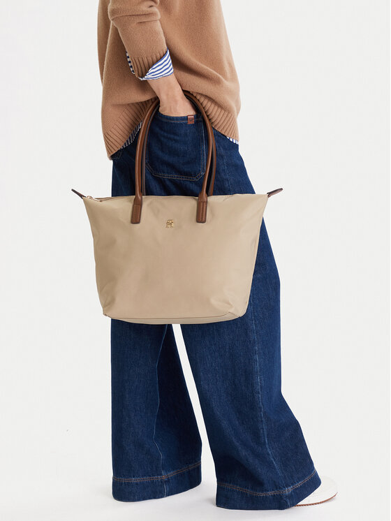 Tommy Hilfiger Tommy Hilfiger Handtasche Popette Tote AW0AW17711 Braun