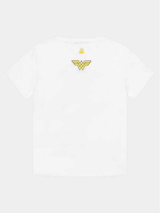 United Colors Of Benetton United Colors Of Benetton T-Shirt 3096C10IO Biały Regular Fit
