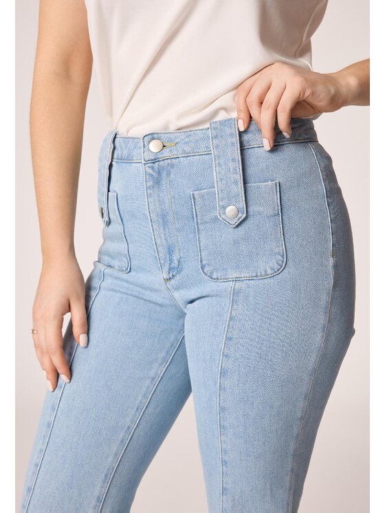LAURELLA LAURELLA Jeansy 3TU008 Modrá Regular Fit