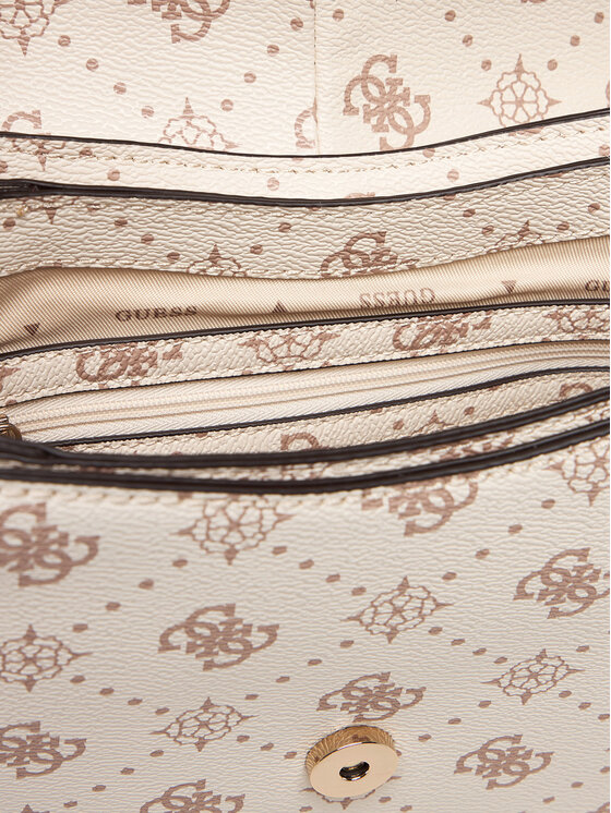 Guess Guess Ročna torba Carrie Logo HWGP98 98200 Écru