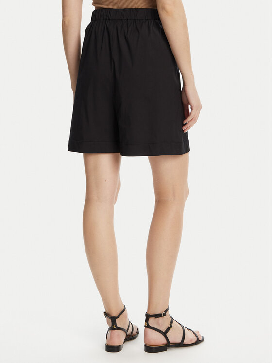 Max Mara Beachwear Max Mara Beachwear Bermuda kratke hlače Sultano 2516141019 Črna Relaxed Fit