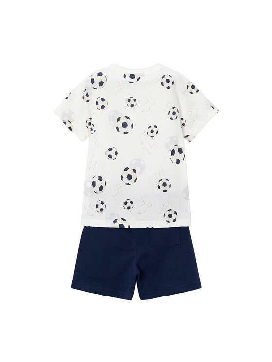 Mayoral Mayoral Completo T-shirt e pantaloncini 3607 Bianco Regular Fit