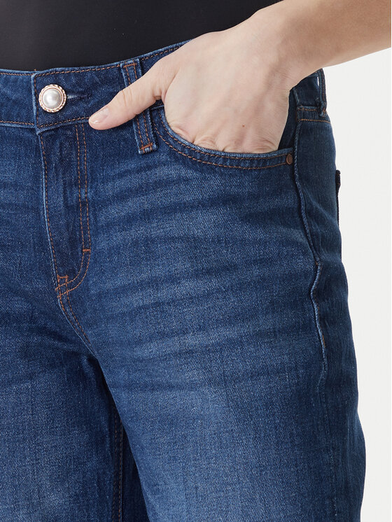 Guess Guess Jeansy W6RA3M D6831 Granatowy Straight Leg