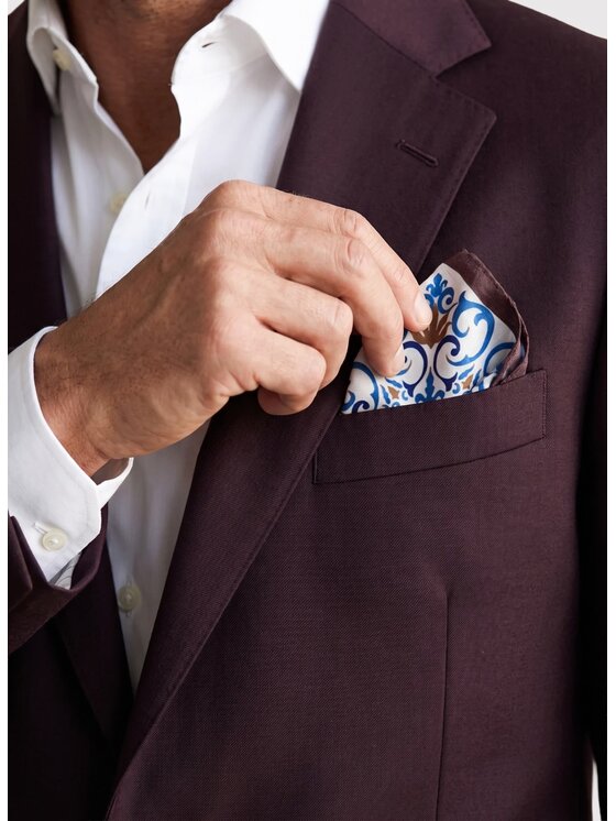 Pako Lorente Pako Lorente Marynarka P26WP-3G-005 Bordowy Slim Fit