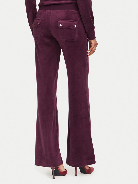 Juicy Couture Juicy Couture Spodnie dresowe Layla JCSEBJ001G Bordowy Regular Fit