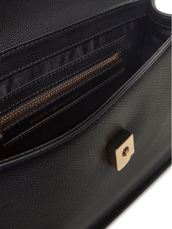 Tommy Hilfiger Tommy Hilfiger Torbica Th Eternity Mini Satchel AW0AW17176 Crna