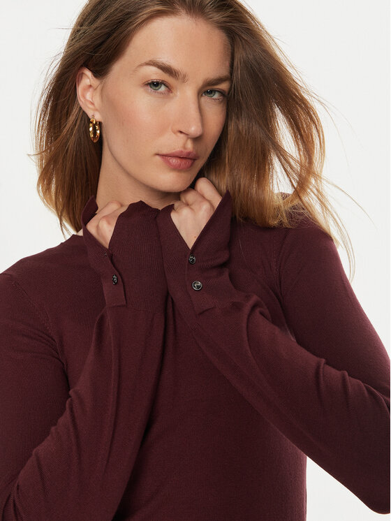 Guess Guess Pulover Elinor W2YR30 Z2V62 Vișiniu Regular Fit
