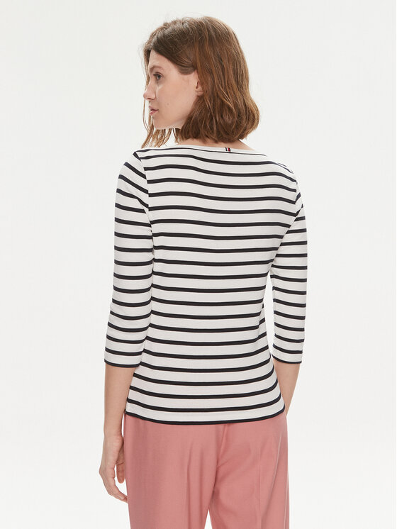 Tommy Hilfiger Tommy Hilfiger Блуза New Cody WW0WW40589 Екрю Slim Fit