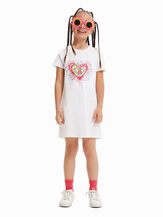 Desigual Desigual Hétköznapi ruha 23SGVK09 Fehér Regular Fit