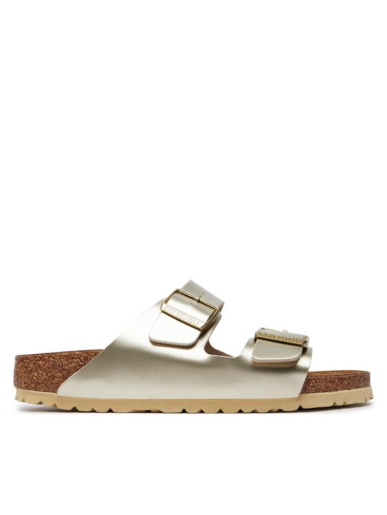 Birkenstock Birkenstock Klapki Arizona Birko-Flor 1014841 D Złoty