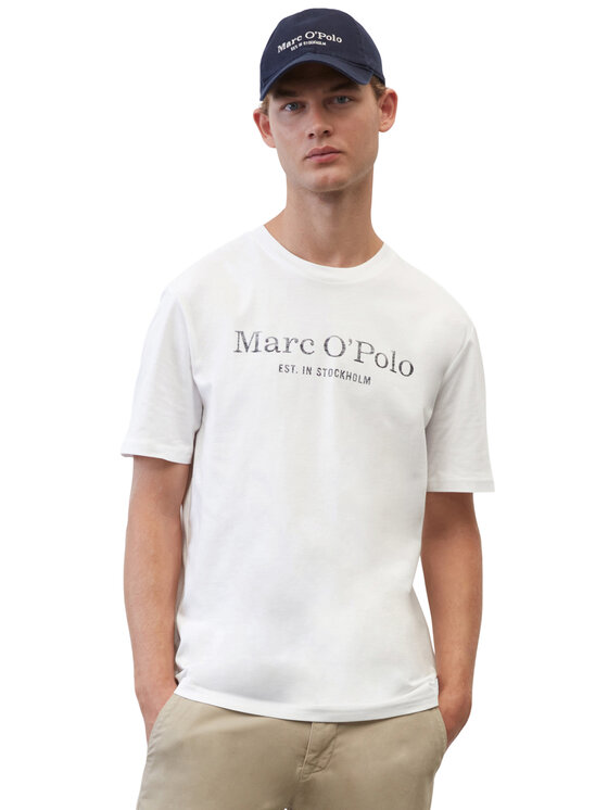 Marc O Polo T shirt B21201251052 Blanc Regular Fit Modivo