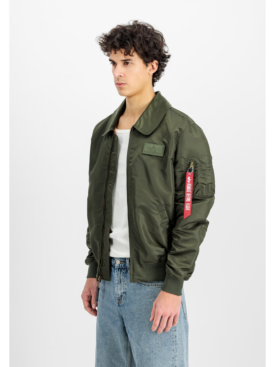 Alpha Industries Alpha Industries Kurtka bomber Flying Tigers CWU Light Bomber Jacket Zielony Regular Fit