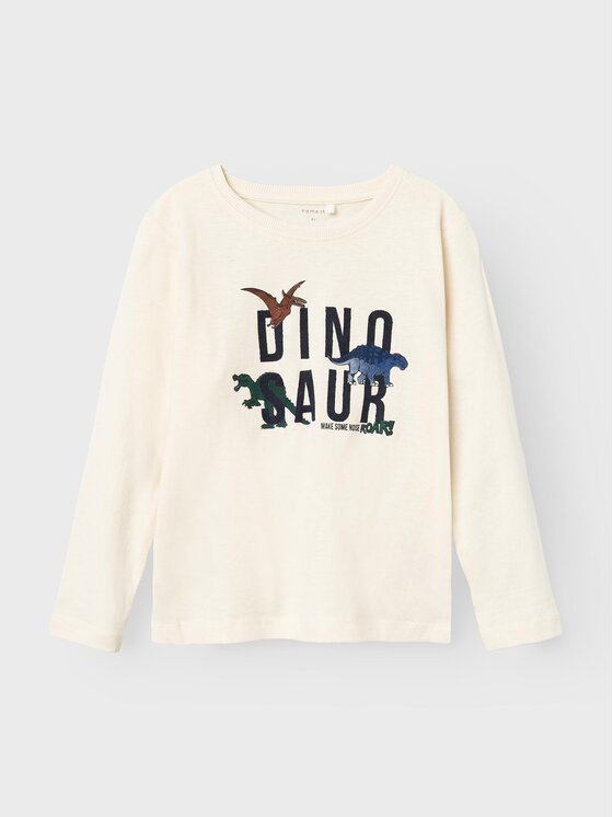 NAME IT NAME IT Μπλουζάκι 13220044 Εκρού Regular Fit
